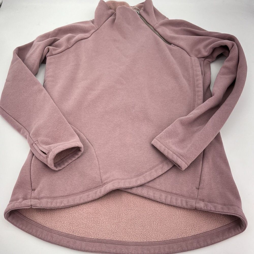 Athleta Cozy Karma Asym Pullover Size Small Palermo Pink